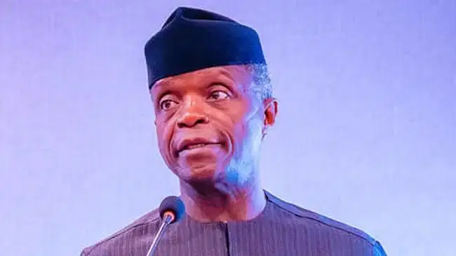 Osinbajo decries chemical use on fruits, says wife developed headaches from orange juice