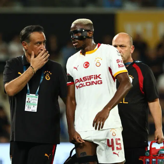 Osimhen suffers groin injury as Galatasaray confirm adductor strain